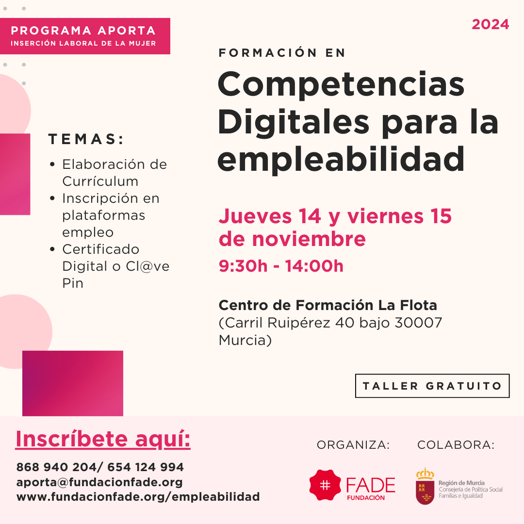 Taller de Competencias Digitales para la empleabilidad